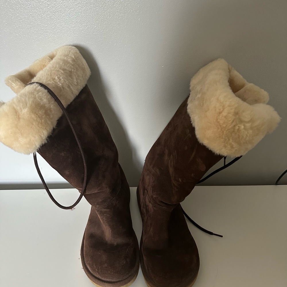 UGG Tan Fur Lined Footwear